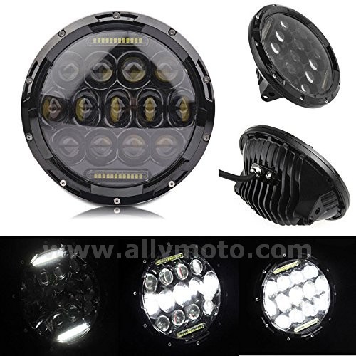 154 7 Inch 75W Projector Daymaker Hid Led Headlight Harley@7